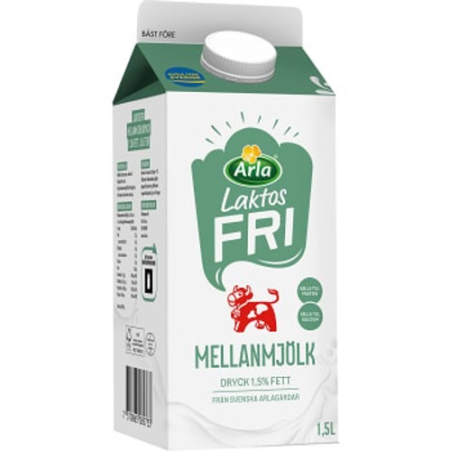 Arla Laktosfri Mjölk 3.0% 1.5L